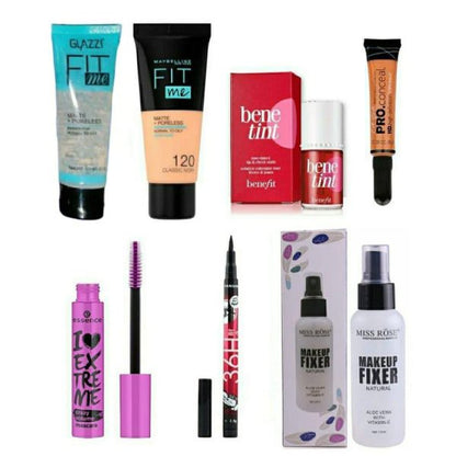 7 In 1 Makeup Deal Includes – Setting Spray, Bb Cream, Primer, Lip Tint, Concealer, Mascara And Eyeliner