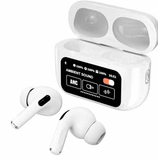 A9 Pro Earbuds Anc/enc Dauble Dark Tuch Screen Display Noise Reduction Wireless Earbuds For Android And iOS/air pods