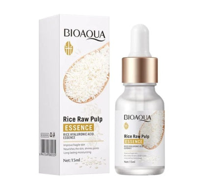 Bioaoua Hyaluronic Acid Rice Raw Pulp Essence Face Serum 15ml