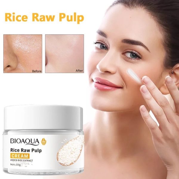 Bioaqua Rice Raw Pulp Facial Cream – Moisturizing Face Cream 50g