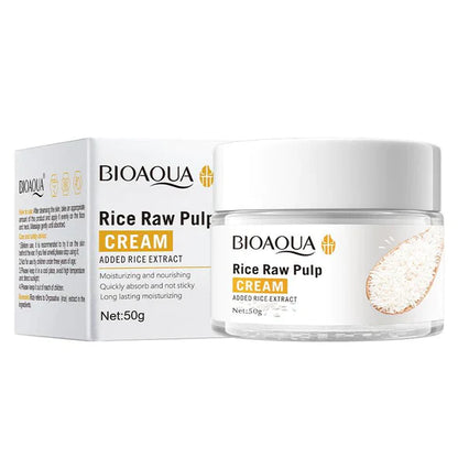 Bioaqua Rice Raw Pulp Facial Cream – Moisturizing Face Cream 50g