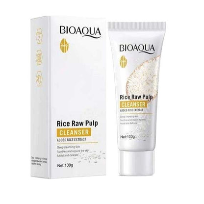 Bioaqua Rice Raw Pulp Skin Whitening Product – Facial Cleanser (100g)