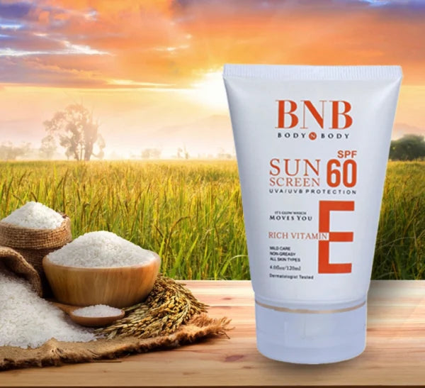 Bnb Sun Screen Spf-60 Vitamin E, ( 120 Ml )