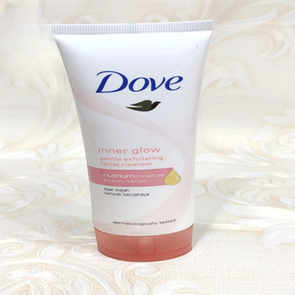 Dove Inner Glow Face Wash Gentle Exfoliating Facial Cleanser Size: 100g