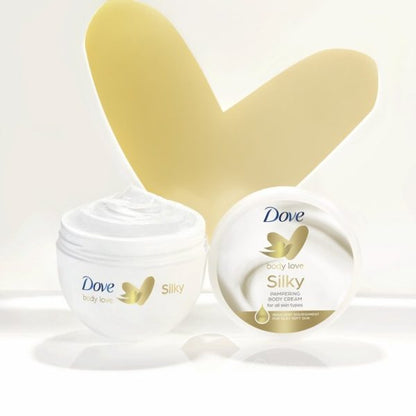 Dove Silky Moisturizing Body Cream (300 Ml) – High Nutrients And Rich Essential Oils