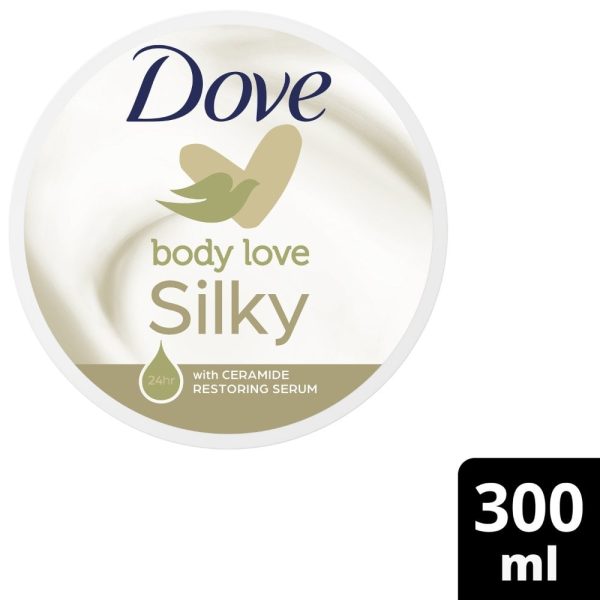 Dove Silky Moisturizing Body Cream (300 Ml) – High Nutrients And Rich Essential Oils