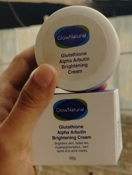 Glow Natural Glutathione Alpha Arbutin Skin Brightening Cream (50g)