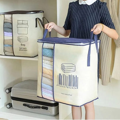 Heavy Quality Barcode Print Storage Bag Non Woven – Good For Cloth Storage