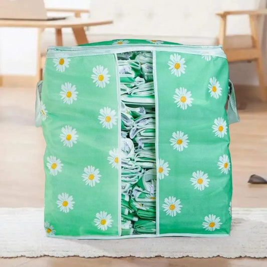 Heavy Quality Flower Print Storage Bag Non Woven – Good For Cloth Storage