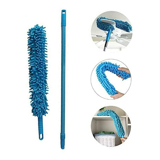 Micro Fiber Fan Duster Flexible Duster With Telescopic Stainless Steel Handle For Fan Cleaning Specially