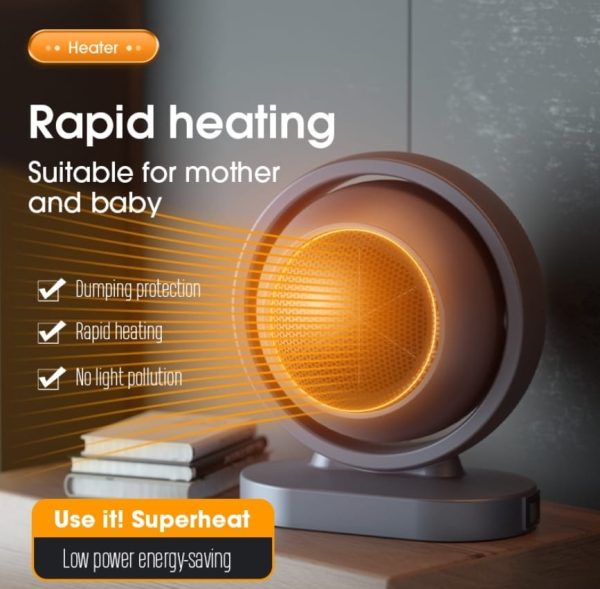 Mini Electric Heater Warmer Wind Portable 380w Heating Intelligent Air Fan Heater Desktop Blower (random Color)