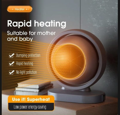 Mini Electric Heater Warmer Wind Portable 380w Heating Intelligent Air Fan Heater Desktop Blower (random Color)