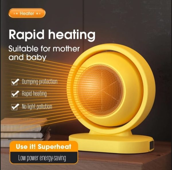 Mini Electric Heater Warmer Wind Portable 380w Heating Intelligent Air Fan Heater Desktop Blower (random Color)