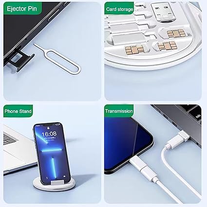 Multifunctional Data Cable Set 60w Fast Charging Cable For Android & Iphon