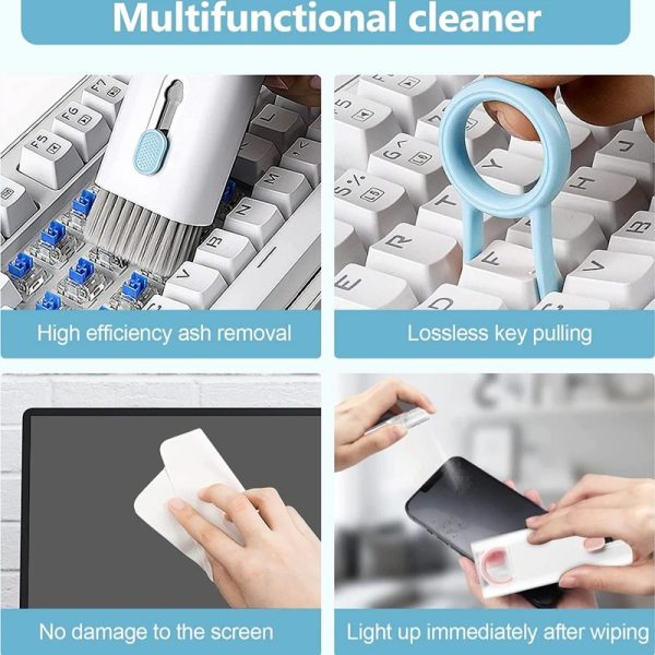 New Headset 7 In 1 Kit Scalable Keyboard Cleaner Brush Earphone Cleaning Pen Cleaner