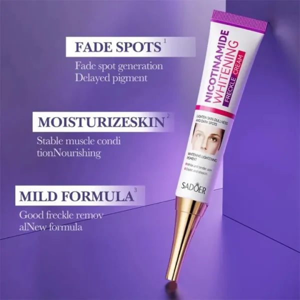 Nicotinamide Whitening Freckles Cream Remove Melasma Dark Spot Acne Marks Lightening Melanin Brightens Skin Tone Face Skin Care