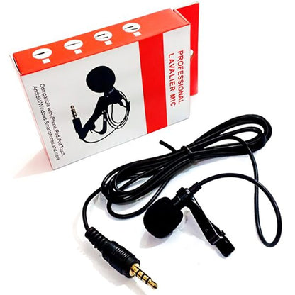 Professional Lavalier Mic 3.5mm Suitable For Mobile Phones Iphone And Other Devices