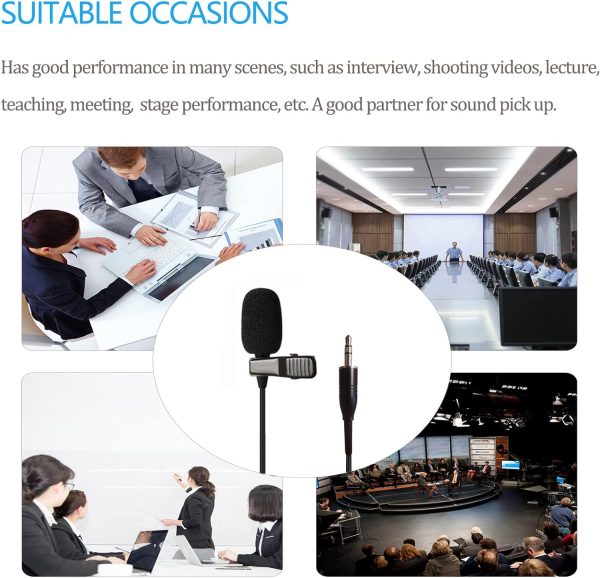 Professional Lavalier Mic 3.5mm Suitable For Mobile Phones Iphone And Other Devices