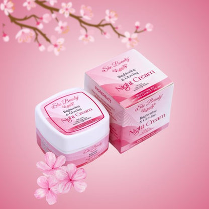 She Beauty Whitening Night Care Cream ,fragrance-free Night Cream